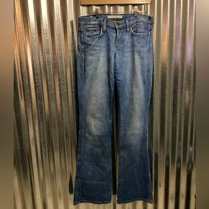 Vintage Joe’s Low Waisted medium wash flare jeans
